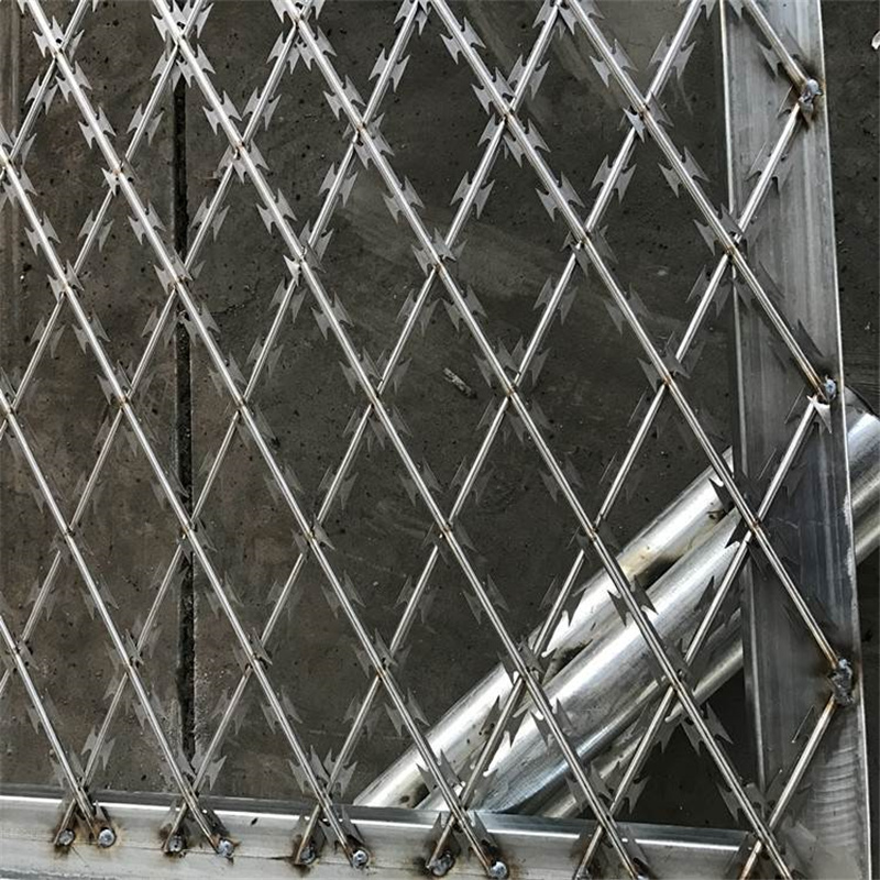 菱形焊接刀片刺網圖片2 菱形焊接刀片刺網圖片2